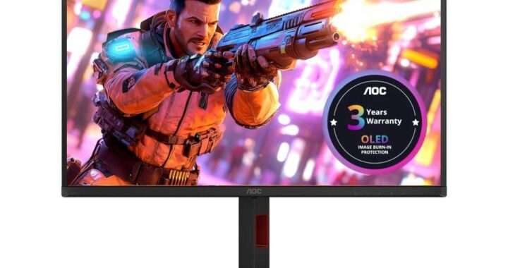 【AOC Q27G4ZD/11】26.5型・WQHD・QD‑OLEDパネル・最大280Hz・0.03ms・DisplayHDR True Black 400に対応したゲーミングモニターがAmazonにて34%OFFの58,909円