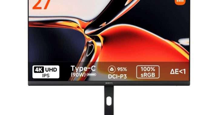 【Xiaomi A27Ui】27型・4K・ΔE<1 の高精度色再現・USB‑C 90W給電対応を備えた、プロ用途にも対応する高コスパ4KモニターがAmazonにて11%OFFの35,461円