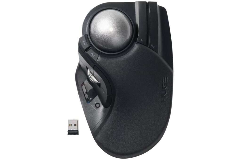 エレコム トラックボールマウス HUGE PLUS M-HT1MRBK-G