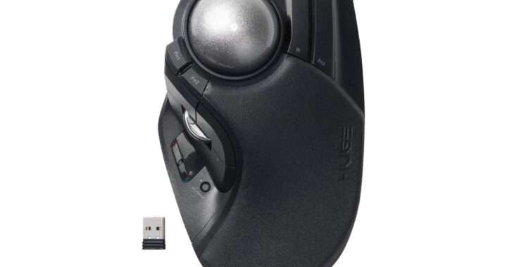 【エレコム トラックボールマウス HUGE PLUS M-HT1MRBK-G】52mmの大型ボール、ミネベアミツミ製ベアリング支持、Bluetooth/2.4GHz/有線の3種接続、10ボタン、チルトホイール、充電式バッテリーを備えたフラッグシップ・トラックボールマウスがAmazonにて19%OFFの15,990円