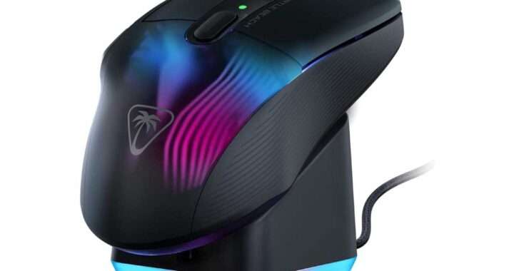 【Turtle Beach Kone XP Air】エルゴノミクス形状・29個のプログラム可能入力・19K DPIセンサー・TITAN光学スイッチ・最大100時間バッテリー・急速充電ドック付属を特徴とする多ボタン型ワイヤレスゲーミングマウスがAmazonにて16%OFFの17,800円