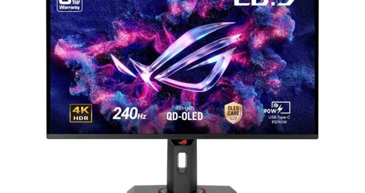 【ASUS ROG Strix OLED XG27UCDMG】26.5型 4K・240Hz・第4世代QD-OLED・0.03ms・DisplayHDR True Black 400・DCI‑P3 99%・USB‑C 90W給電対応 を備えたゲーミングモニターがAmazonにて19%OFFの127,091円