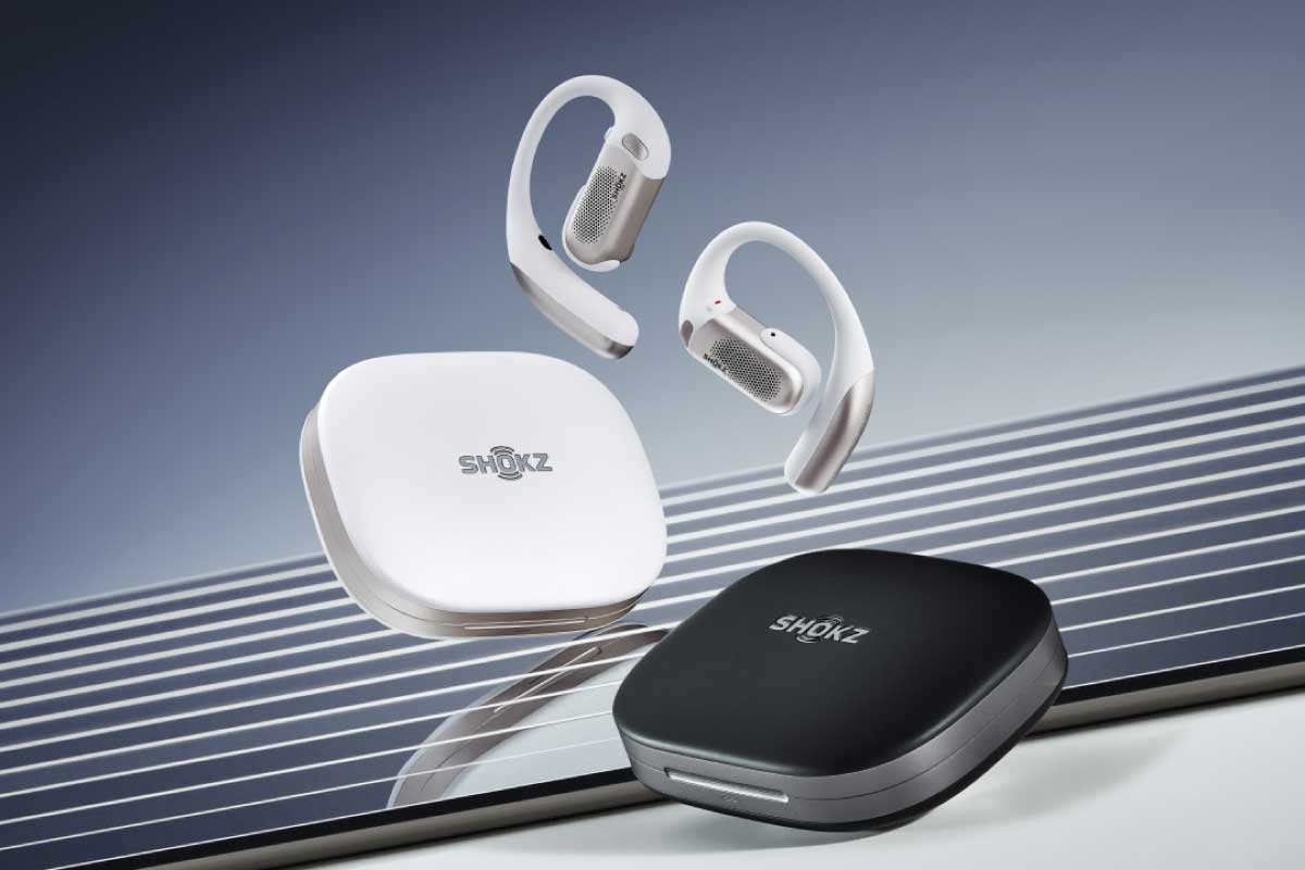Shokz【OpenFit Pro】耳をふさがないオープンイヤー型の快適性を維持しながら、同社初となるノイズ低減機能「フォーカスモード」やDolby Atmos対応を搭載したオープンイヤー型ワイヤレスイヤホン
