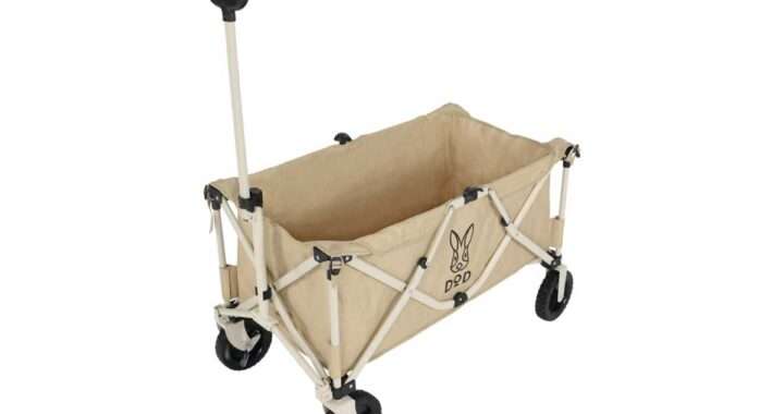 【DOD フォールディングキャリーワゴン C2-46T】最大積載100kg・容量125L・大型ノーパンクタイヤ・コンパクト収納・フロアマット付属・生地取り外し可能な折りたたみ式キャリーワゴンがAmazonにて19%OFFの14,013円