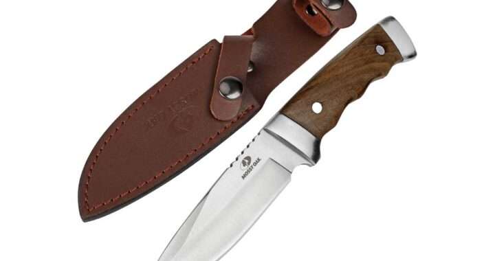 【MOSSY OAK アウトドアナイフ MO18030A.JP】全長22.5cm・刃長10cm・フルタング構造・天然ウッドハンドル・ステンレス鋼ブレード・専用シース付属の実用的なシースナイフがAmazonにて15%OFFの2,193円