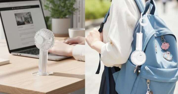 ツインブレード クリアハンディファン+