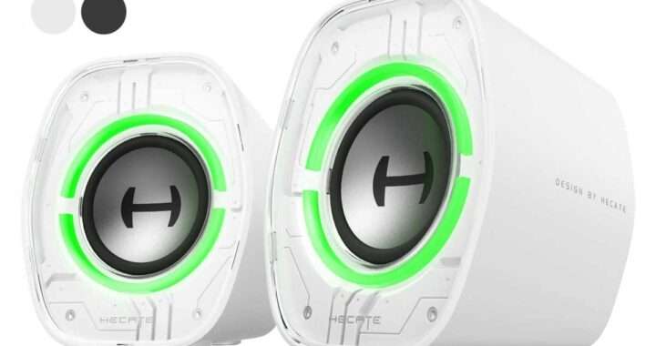 【Edifier G1000 II】2.5型フルレンジドライバー、RGBライティング、3種類のEQモード、近距離リスニングに最適化された音響設計など、デスクトップ用途に特化した高コスパ2.0chゲーミングスピーカーがAmazonにて22%OFFの7,750円