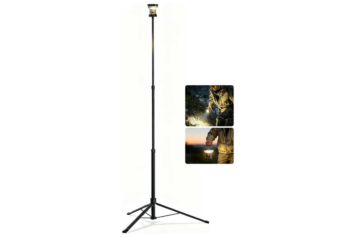 【BougeRV CL03】最大3200ルーメン・59.2Whバッテリー・230cm伸縮三脚・4面独立調光・USB‑C 30W入出力・IPX4防水を備えた多機能LEDキャンプランタンがAmazonにて10%OFFの17,979円