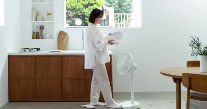 DCリビング扇風機 しゃがみま扇