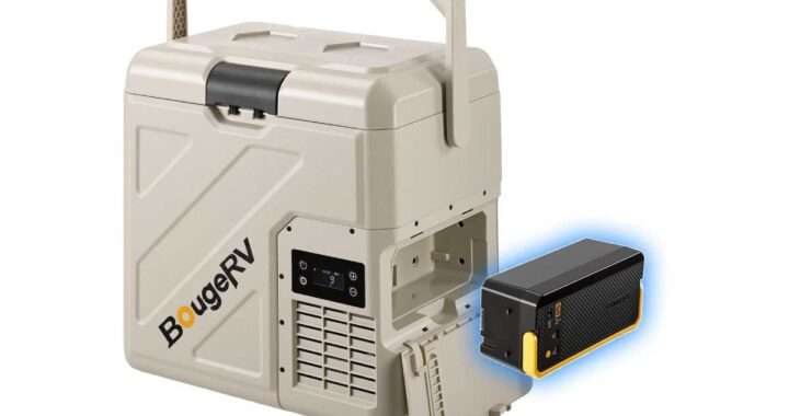 【BougeRV CRH20】20L容量・−20〜20℃の急速冷凍・240Whリン酸鉄リチウムイオンバッテリー対応・最大39時間連続稼働・アプリ遠隔操作・IPX4防水・45dB以下の静音設計を備えたポータブル冷蔵庫がAmazonにて15%OFFの36,979円