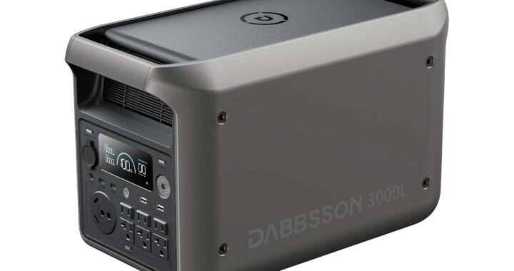 【Dabbsson 3000L】3072Whの大容量・定格3000W/瞬間6000Wの高出力・半固体リン酸鉄リチウム電池採用・業界最軽量級25.8kg・最短1.7時間の急速充電・最大13ポート出力・EPS・アプリ対応・5年保証を備えた、3000Whクラスの中でも特に軽量・高性能なポータブル電源がAmazonにて5%OFFの144,200円