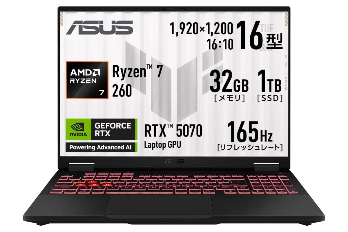 ASUS TUF Gaming A16 FA608UP-R7R5070A