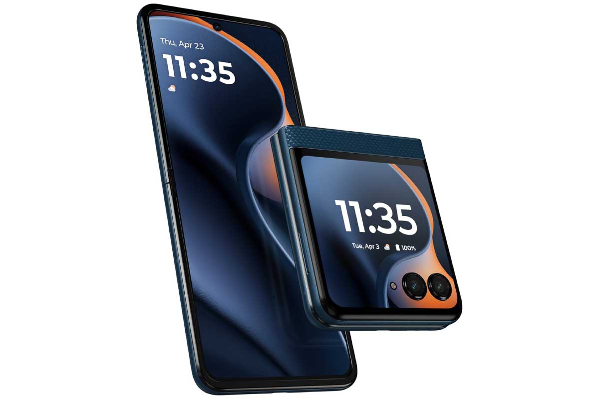【Motorola razr 60】MediaTek Dimensity 7400Xを搭載した6.9型縦折りpOLEDディスプレイと3.6型アウトディスプレイ、5,000万画素デュアルカメラ、4,500mAhバッテリー、30W急速充電＋Qiワイヤレス充電、おサイフケータイ、IPX8防水・IP4X防塵に対応した、クラムシェル型5G対応折りたたみスマートフォンがAmazonにて98,820円