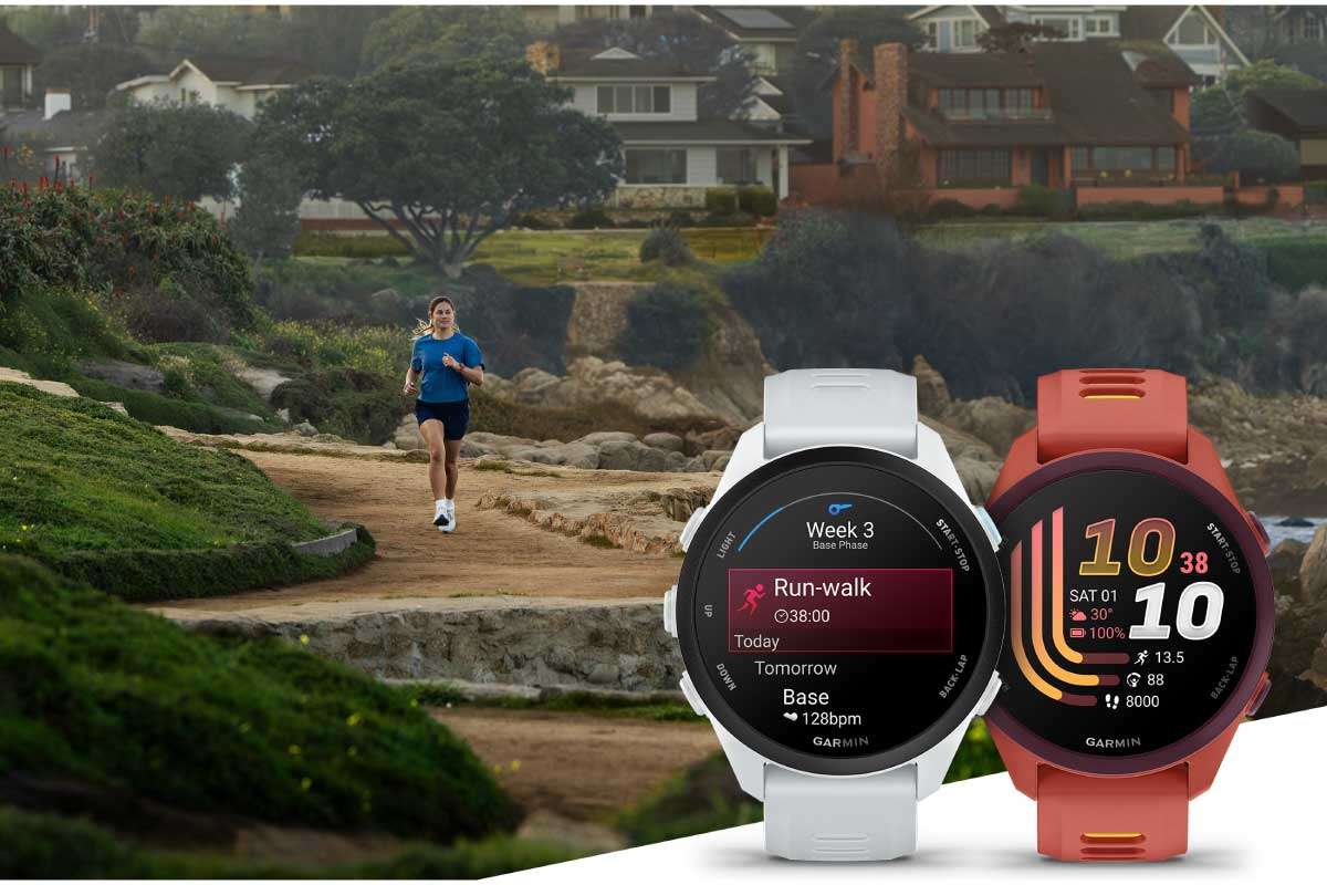 ガーミン【Forerunner 70】【Forerunner 170】1.2型AMOLEDカラーディスプレイと軽量ボディ、タッチ＆ボタンのダブルインターフェイスを備えた、ランニング初心者やランニングウォッチ初心者をターゲットにしたエントリー向けランニングGPSウォッチ