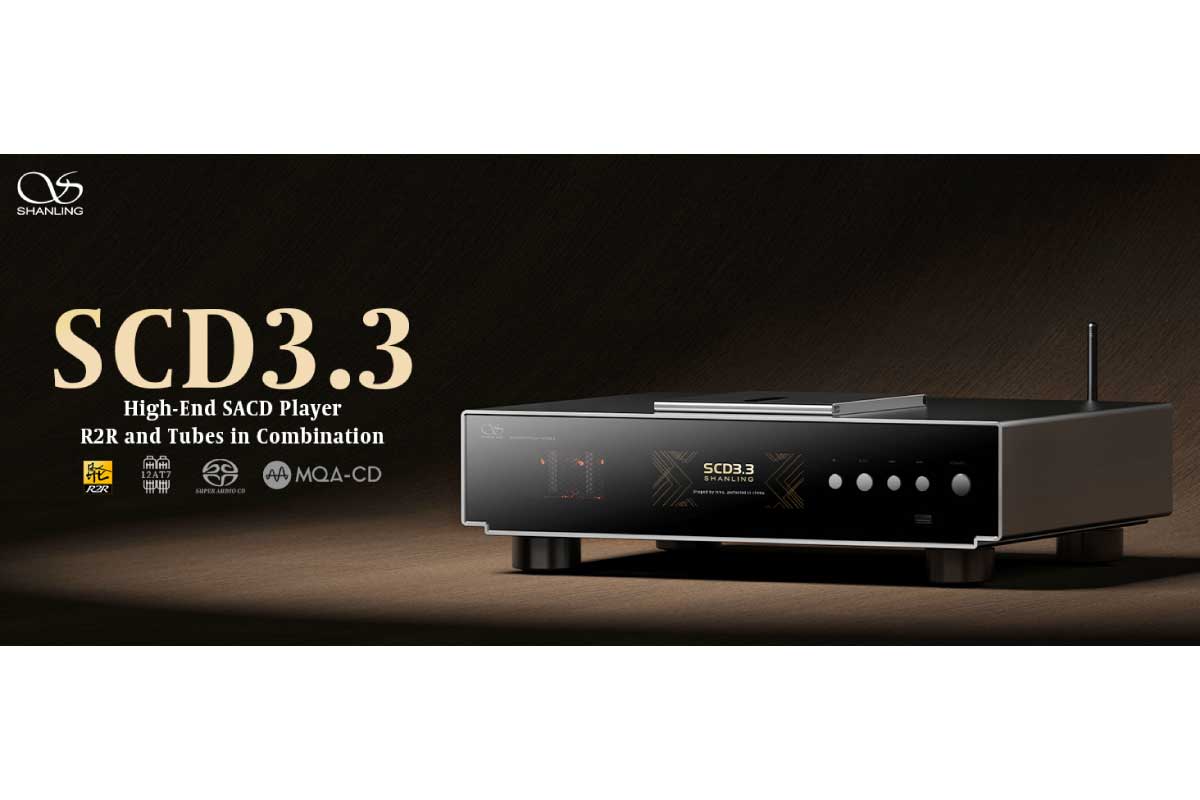 SHANLING【SCD3.3】自社開発の第2世代24bit R2R DACとデュアル12AT7真空管アンプ回路を搭載し、トップローディング式SACDドライブメカと堅牢なソリッドアルミ筐体により、CD／SACDおよびハイブリッドディスクのポテンシャルを最大限に引き出すことを目指したR2RハイエンドSACDプレーヤー