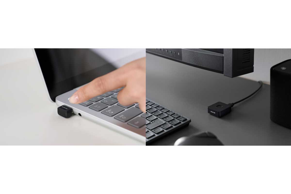 エレコム【CR-FI01UBK】【CR-FI50UBK】指紋センサーを搭載していないWindowsパソコンでも、指をかざすだけで安全かつ瞬時にログインできるWindows専用USB指紋認証リーダー