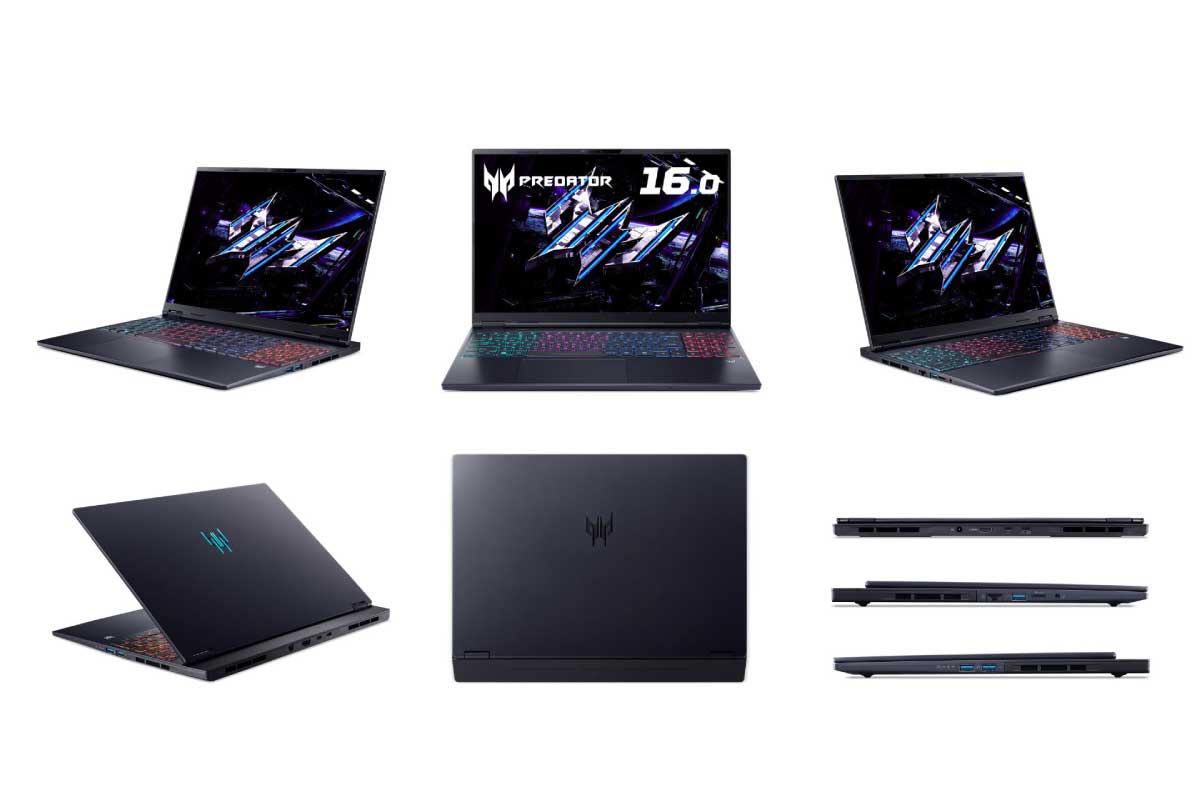 Acer【Predator Helios Neo 16S AI】Core Ultra 7 356Hと最大50TOPSのNPU「Intel AI Boost」、GeForce RTX 5070/RTX 5060、16.0型OLED WQXGA 165Hzディスプレイ、第5世代 AeroBlade 3Dファン、Killer Wi-Fi 6Eと高速有線LAN、日本語RGBバックライトキーボードを搭載した16型ゲーミングノートPC