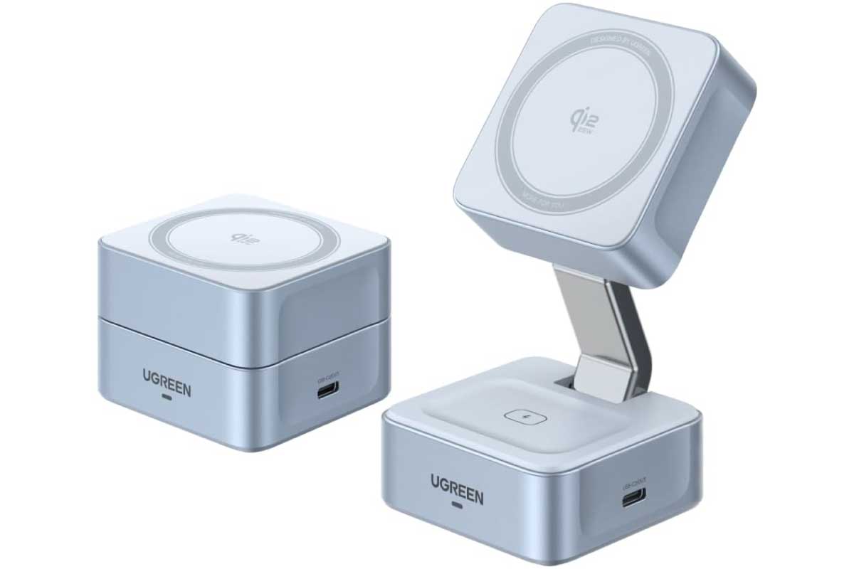 UGREEN MagFlow 2-in-1 マグネット式ワイヤレス充電器 25W