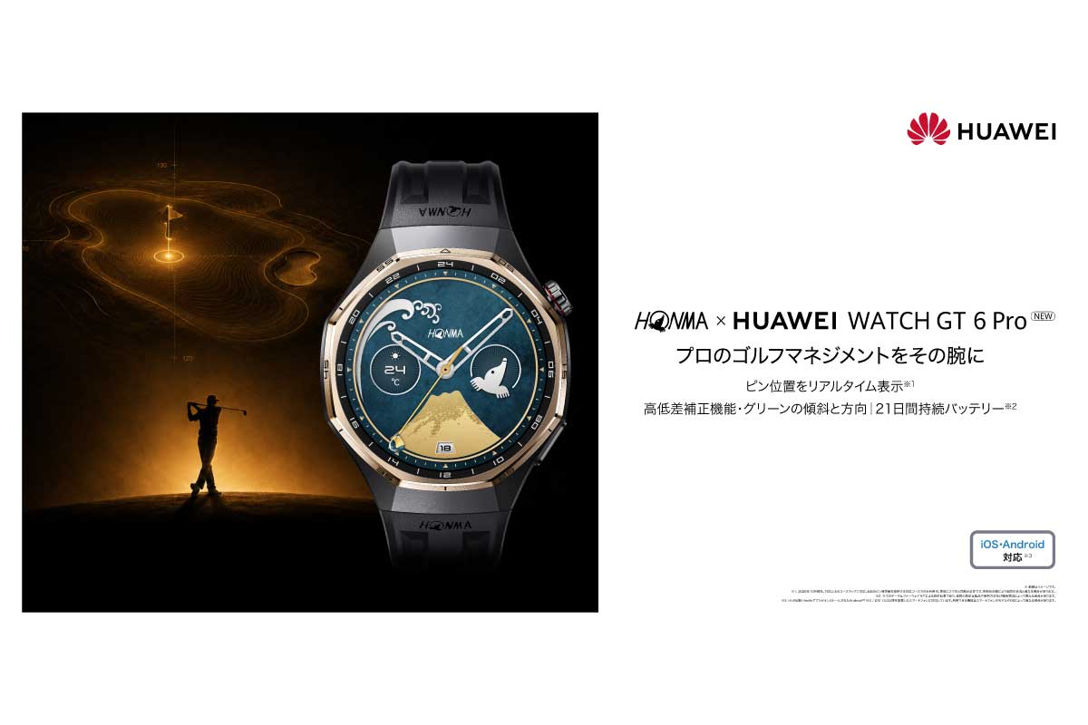 HONMA×HUAWEI WATCH GT 6 Pro NEW